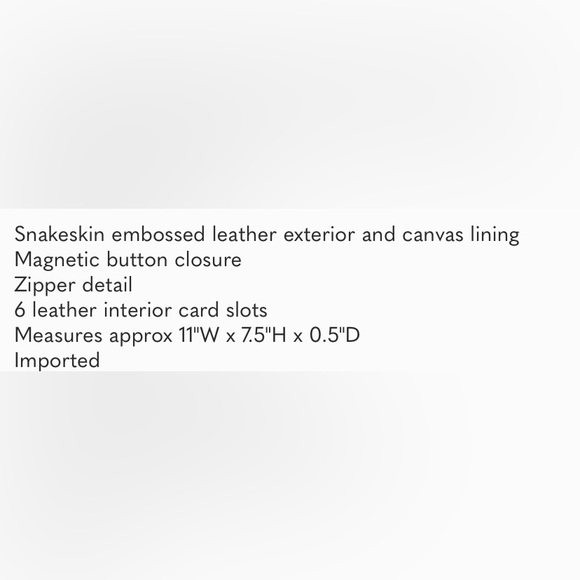 Rebecca Minkoff Sunday Leo red Snakeskin Clutch NWT - Picture 10 of 10